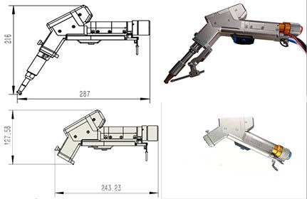 Un bon prix. Tête de soudage portative à grande vitesse, pistolet de soudage laser à fibre multifonctionnel en ligne