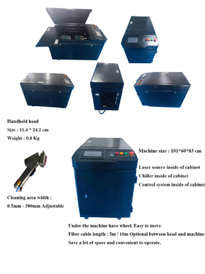 Pistolet laser à main de 2000w pour éliminer les taches de peinture certifié CE