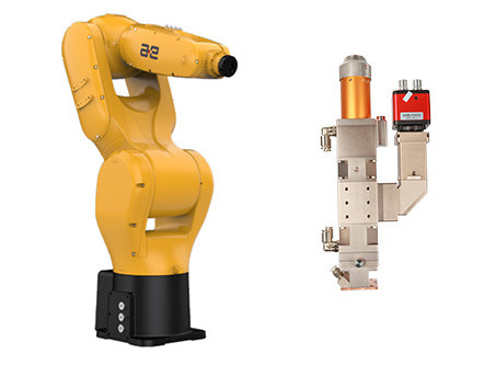 Un bon prix. Tête de soudage laser à fibres de 1070nm, soudeur laser à oscillation avec robot automatique en ligne