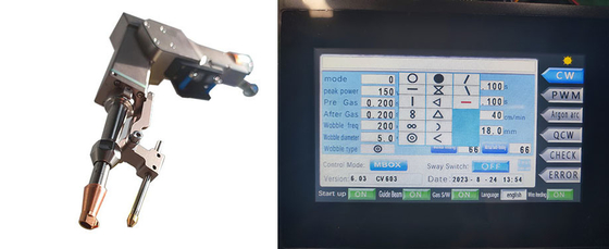 Un bon prix. Tête de soudage laser à double moteur portable avec 14 formes de faisceau en ligne