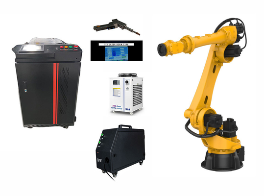Un bon prix. Machine de soudage laser rapide et flexible à main 2000W avec unité de refroidissement par eau en ligne