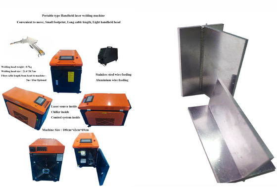 Un bon prix. Machine de soudage laser portative de 1500 watts pour soudage de porte et fenêtre d'ustensiles de cuisine en ligne