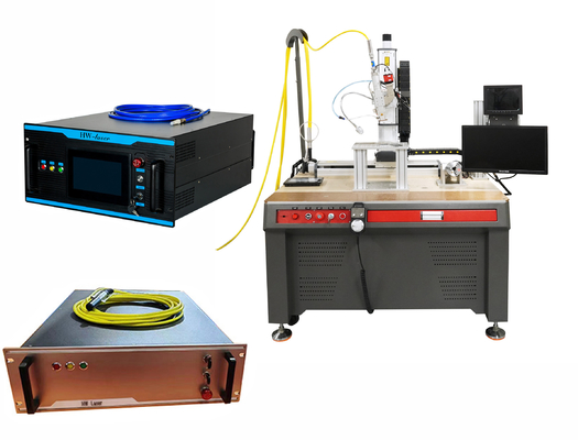 Un bon prix. Machine de soudage au métal au laser au cuivre et au laiton avec source de laser à fibre de laser hybride bleu en ligne