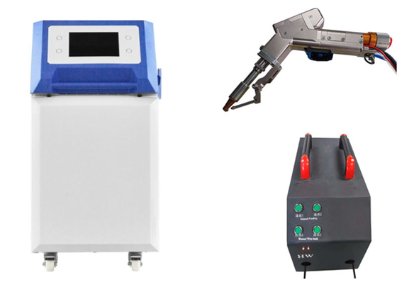 Un bon prix. La machine de soudage laser portatif de haute puissance 3000w adopte l'alimentation en fil à double voie en même temps en ligne