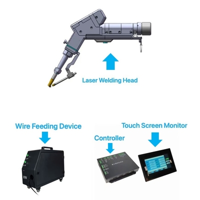 Un bon prix. Machine de soudage laser portative à fibre compacte avec 4 modes de fonctionnement et 220v de tension d'entrée en ligne