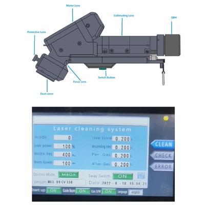 Un bon prix. Machine de nettoyage laser à moteur unique portatif de 1500W pour le nettoyage de l'acier et de l'acier inoxydable en ligne