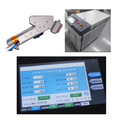 Un bon prix. Machine de nettoyage laser à moteur unique portatif de 1500 W avec taille de faisceau de nettoyage réglable de 0 à 300 mm en ligne