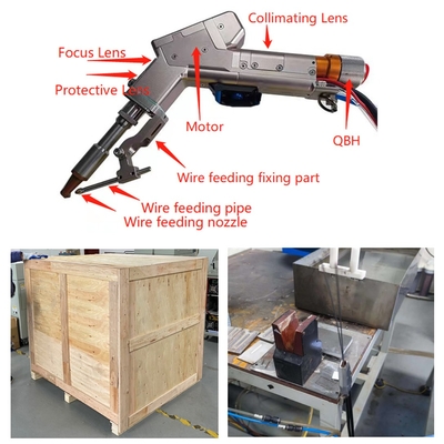 Un bon prix. Machine de soudage laser à moteur unique portatif de 1500 W avec une pénétration complète en acier inoxydable de 4 mm en ligne