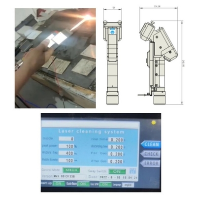 Un bon prix. Machine de nettoyage laser à moteur unique portatif de 2000 W avec connecteur QBH en ligne