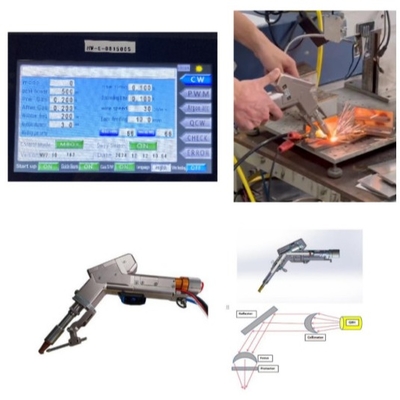 Machine de soudage laser à moteur unique portatif léger pour souder l'acier inoxydable 5 mm