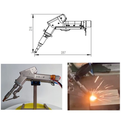 Un bon prix. Machine de soudage laser à moteur unique portatif léger pour souder de l'aluminium de 4 mm en ligne