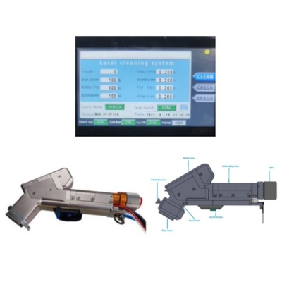 Machine de nettoyage au laser portative avec faisceau de nettoyage au laser de 0 à 300 mm