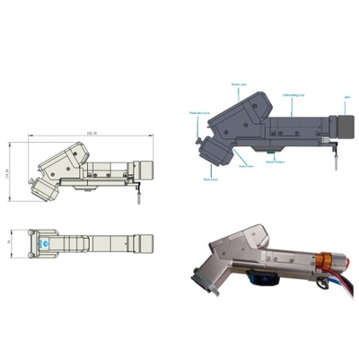 Un bon prix. Nettoyeur laser à moteur unique portatif de haute technologie de 2000 W avec mode de sortie laser CW en ligne